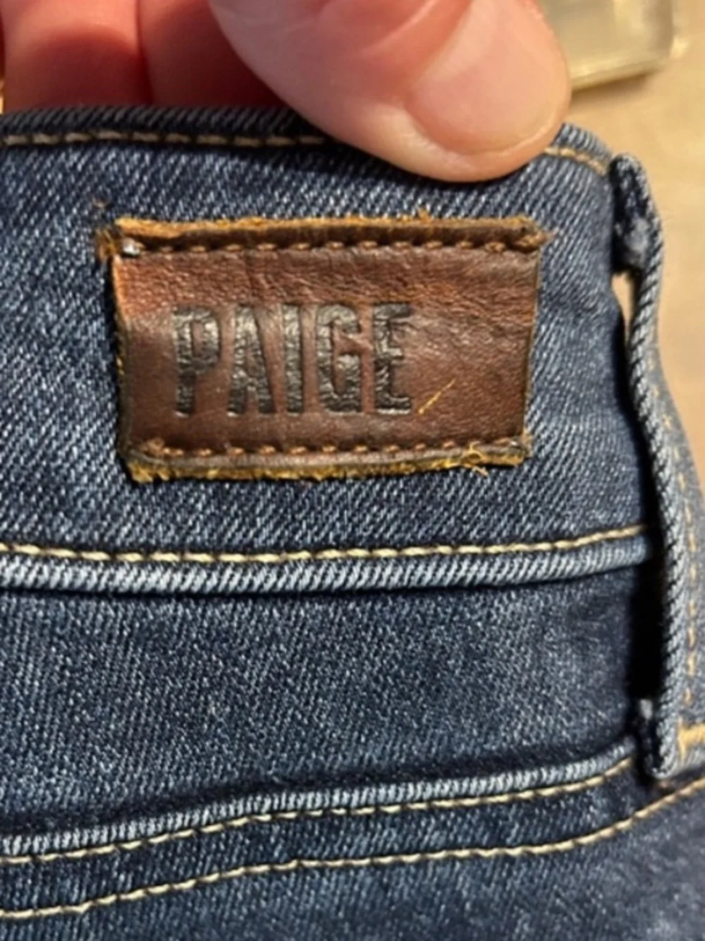 Paige Manhattan Mid Rise Slim Bootcut Jean Vivien Wash Womens 26 - 28x32.5 K